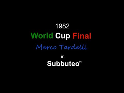 immagine di anteprima del video: Subbuteo 1982 World Cup Final Marco Tardelli