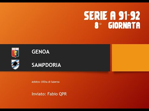 immagine di anteprima del video: Old Subbuteo: Serie A 91/92 - 8° Genoa-Sampdoria (Inviato QPR)