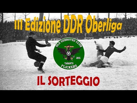 immagine di anteprima del video: Sorteggio III Ediz DDR Oberliga