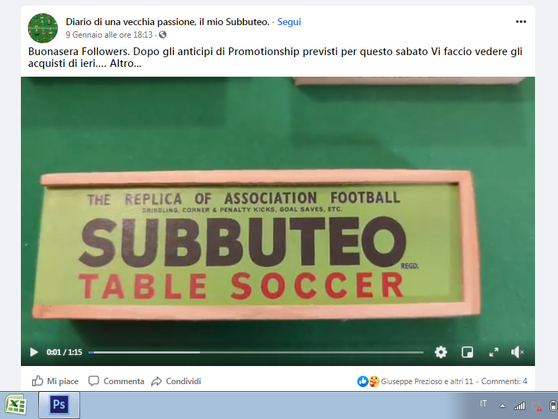 immagine di anteprima del video: Diario di una vecchia passione, il mio Subbuteo. 